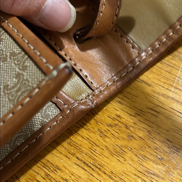 Celine Tan and Brown Monogram Messenger Bag - Picture 13 of 14